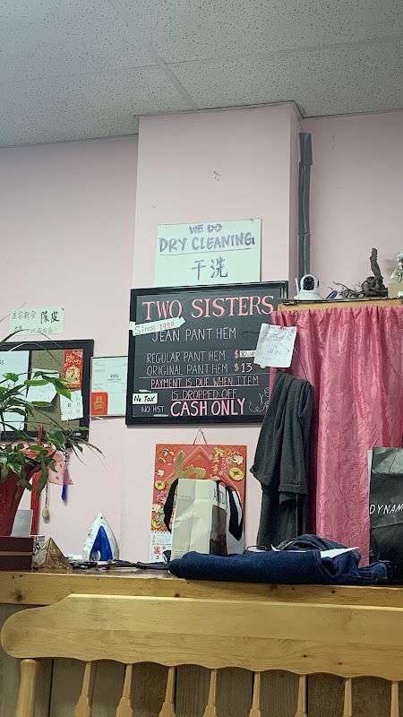 Sewing area at Two Sister's Fashion House
